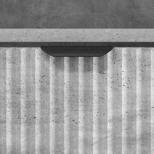 Betongrauer Nachttisch mit Schublade