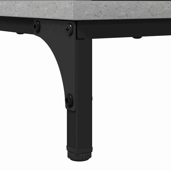 Betongrauer Nachttisch mit Schublade