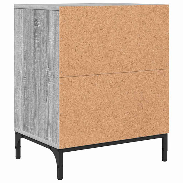 Grauer Nachttisch Sonoma, 49 cm