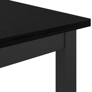 Tisch Schwarz Eichenoptik 100x50cm