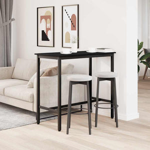 Tisch Schwarz Eichenoptik 100x50cm