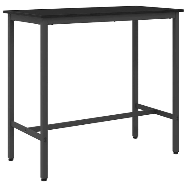 Tisch Schwarz Eichenoptik 100x50cm