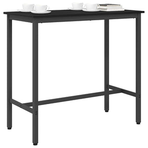 Tisch Schwarz Eichenoptik 100x50cm