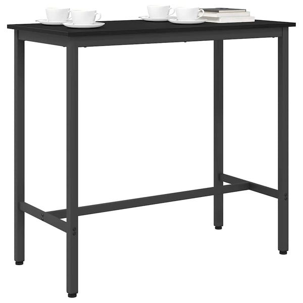 Tisch Schwarz Eichenoptik 100x50cm