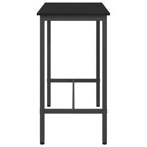 Tisch Schwarz Eichenoptik 100x50cm