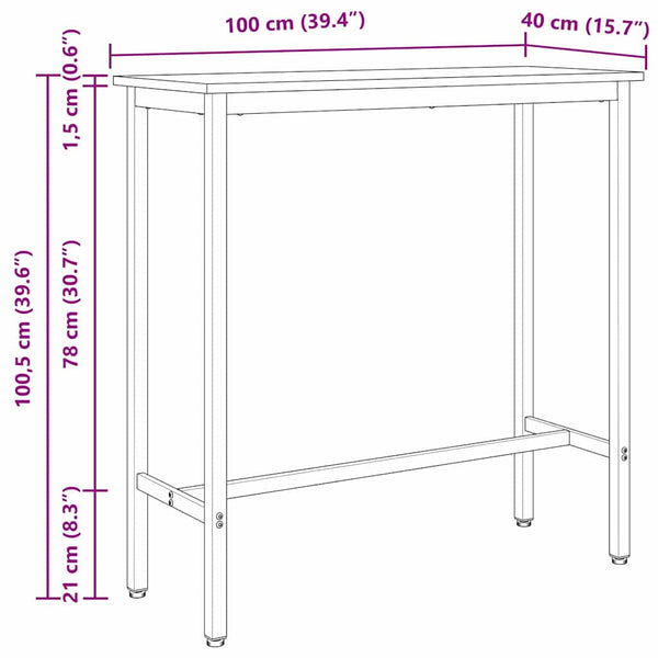 Altholz Tisch 100x40 cm