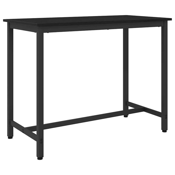 Schwarzer Tisch Eichenoptik 100x50 cm