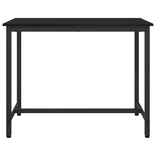 Schwarzer Tisch Eichenoptik 100x50 cm