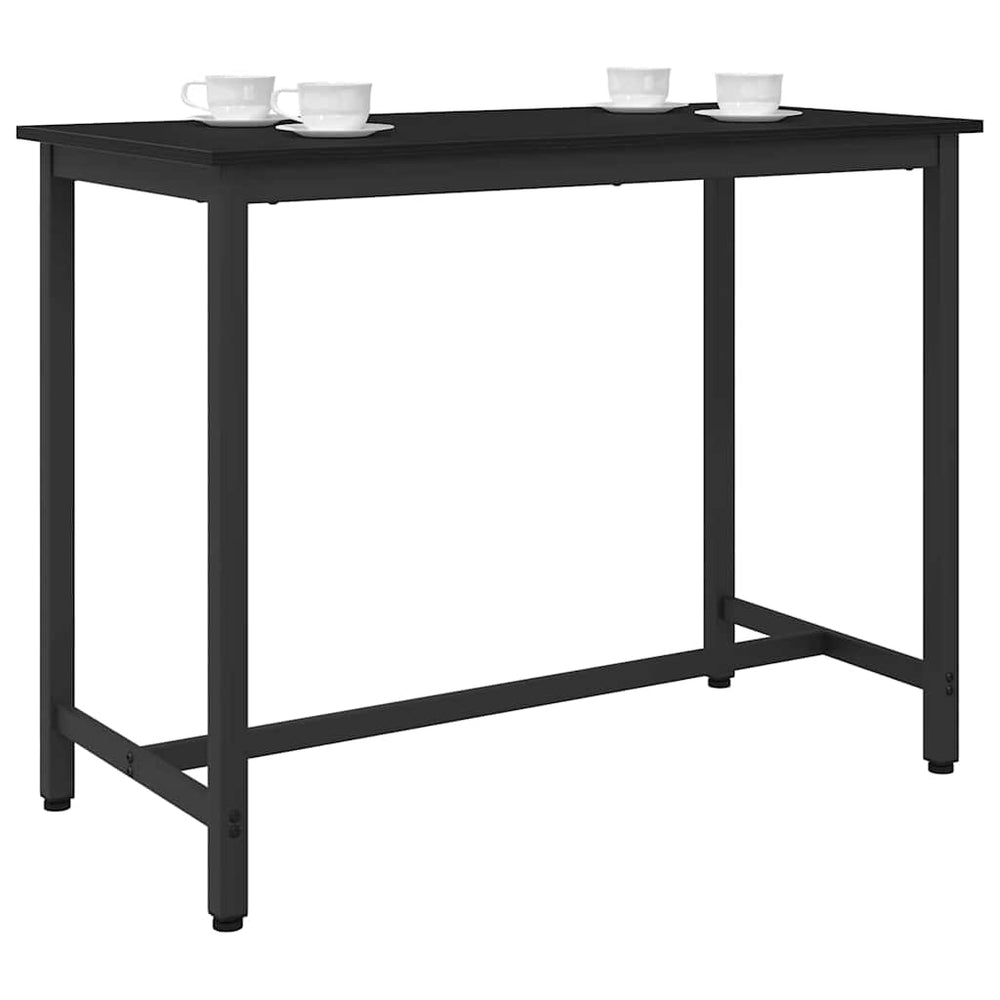 Schwarzer Tisch Eichenoptik 100x50 cm