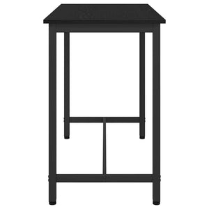 Schwarzer Tisch Eichenoptik 100x50 cm