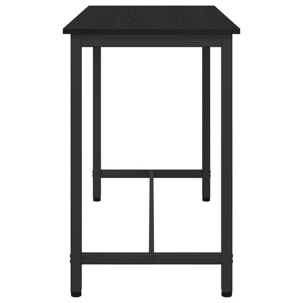Schwarzer Tisch Eichenoptik 100x50 cm