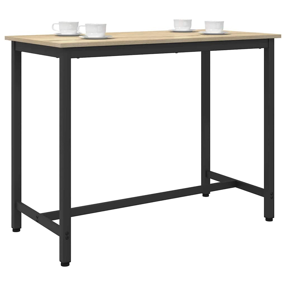 vidaXL Table Chêne Sonoma 100 x 50 x 76,5 cm Bois d'ingénierie et Acier
