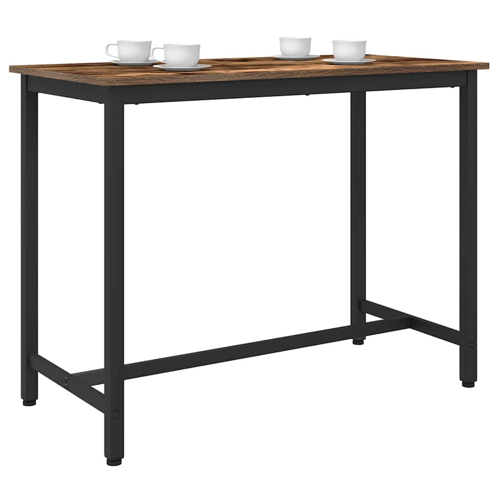 vidaXL Table Chêne fumé 100 x 50 x 76,5 cm