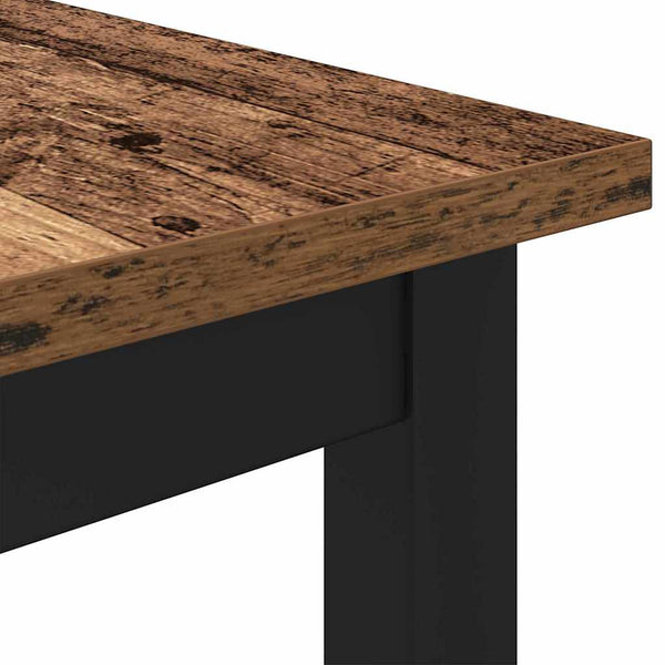 Altholz Tisch 100x50 cm mit Stahlgestell