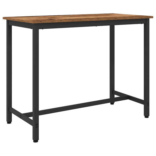 Altholz Tisch 100x50 cm mit Stahlgestell
