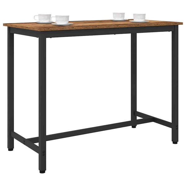 Altholz Tisch 100x50 cm mit Stahlgestell