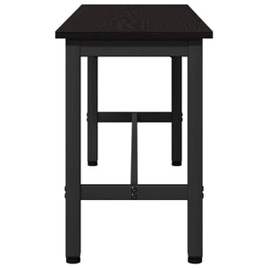 Schwarze Esszimmerbank Eichenoptik 100 cm