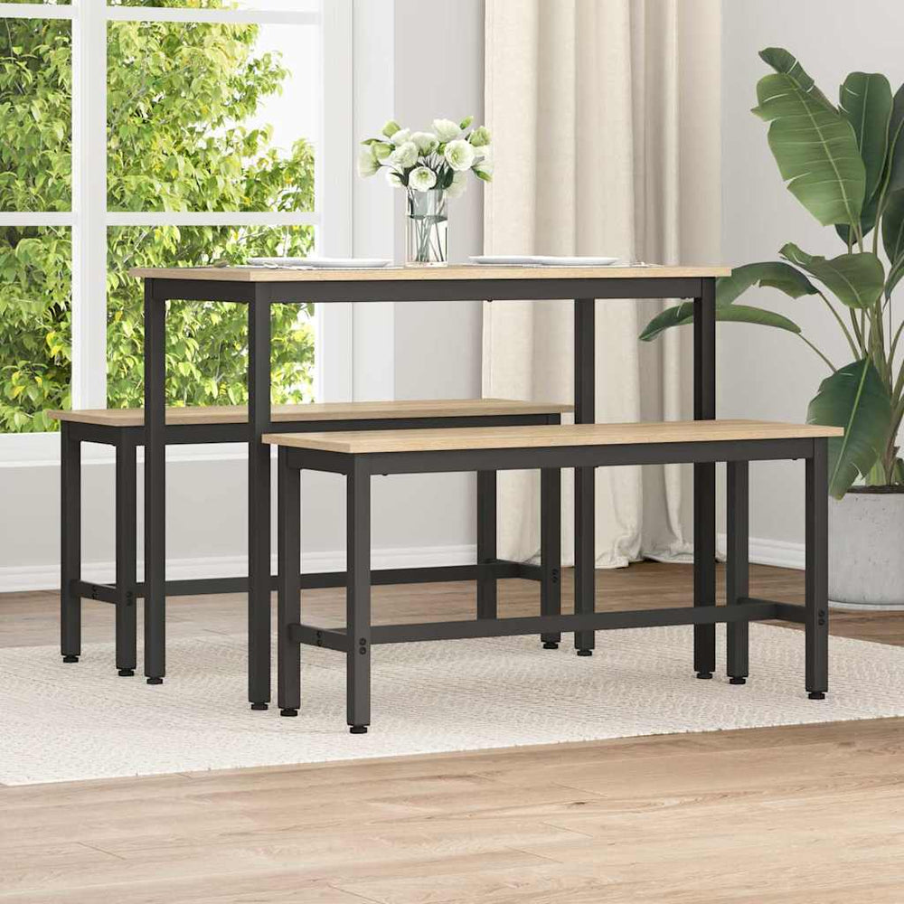 Esstischbank 2er Set Sonoma Eiche