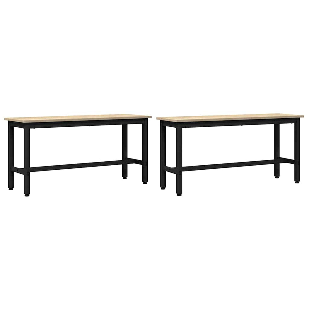 Esstischbank 2er Set Sonoma Eiche