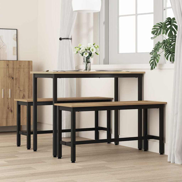 Esszimmerbank 2er Set Artisan Eiche