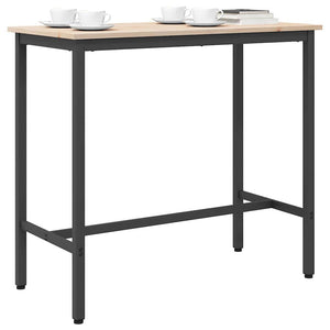 Tisch Naturholz und Stahl 100x50x91 cm