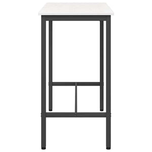 Weißer Tisch 100x50x91cm Holz & Stahl