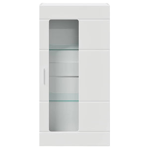 Weißer Holzschrank mit Stauraum