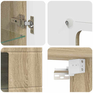Holzschrank Sonoma-Eiche 100 cm