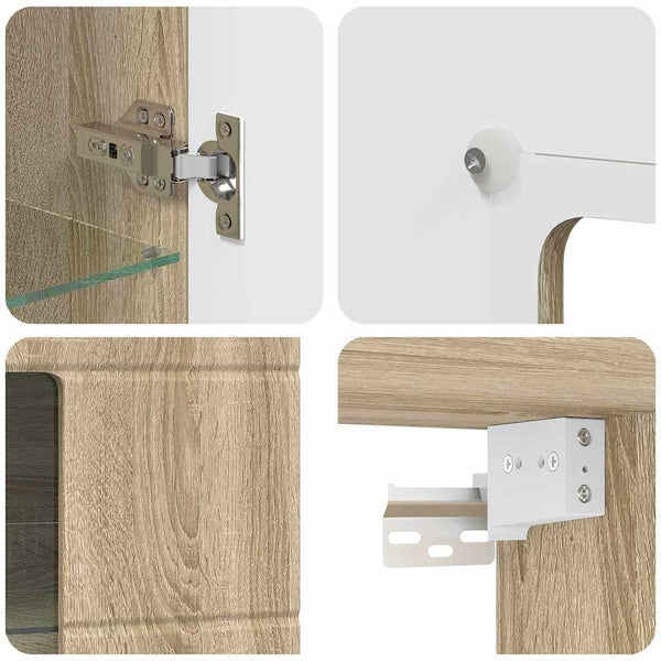 Holzschrank Sonoma-Eiche 100 cm