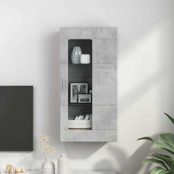 Beton Grauer Holzschrank, 50x29x100 cm