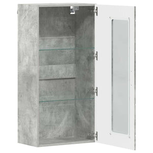 Beton Grauer Holzschrank, 50x29x100 cm