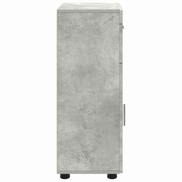 Beton Grauer Holzschrank, 50x29x100 cm