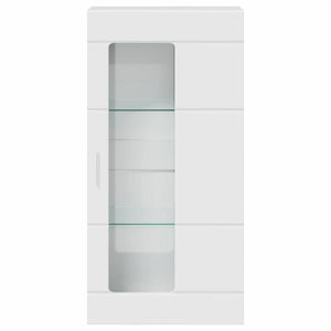Hochglanz Weißer Holzschrank 50x29x100cm
