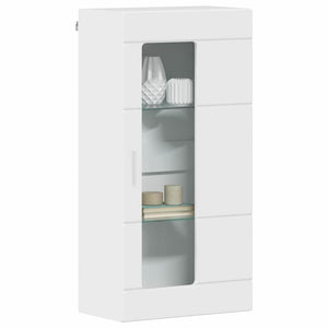 Hochglanz Weißer Holzschrank 50x29x100cm