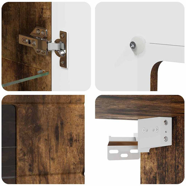 Holzschrank Geräucherte Eiche 100 cm