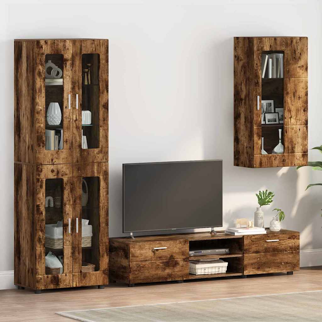 Holzschrank Geräucherte Eiche 100 cm