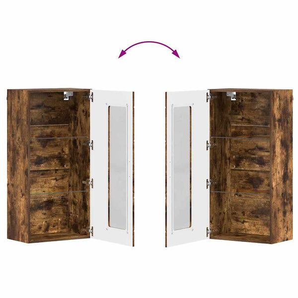 Holzschrank Geräucherte Eiche 100 cm