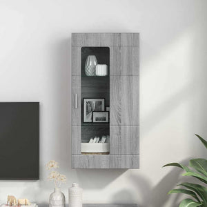 Grauer Holzschrank Sonoma, 50x29x100 cm