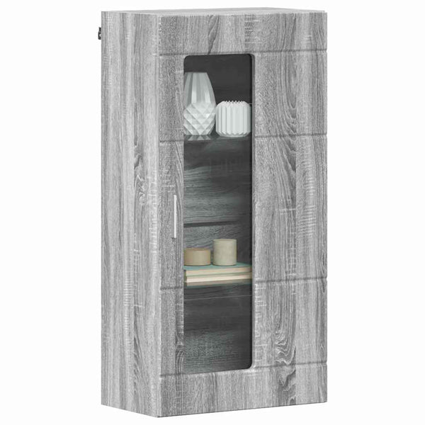 Grauer Holzschrank Sonoma, 50x29x100 cm