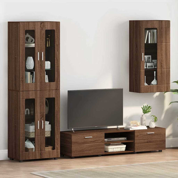 Holzschrank Braun Eichenoptik 100 cm
