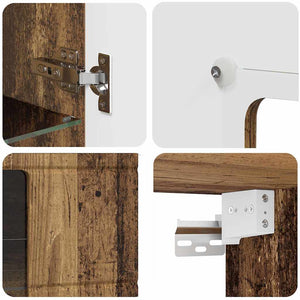 Holzschrank Altholz 50x29x100cm