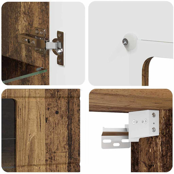 Holzschrank Altholz 50x29x100cm