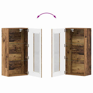 Holzschrank Altholz 50x29x100cm
