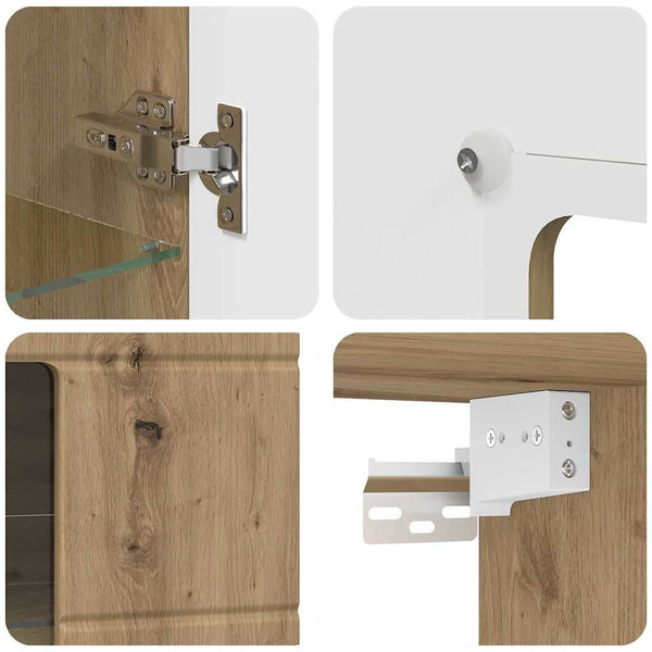 Holzschrank Artisan Eiche 50x29x100cm