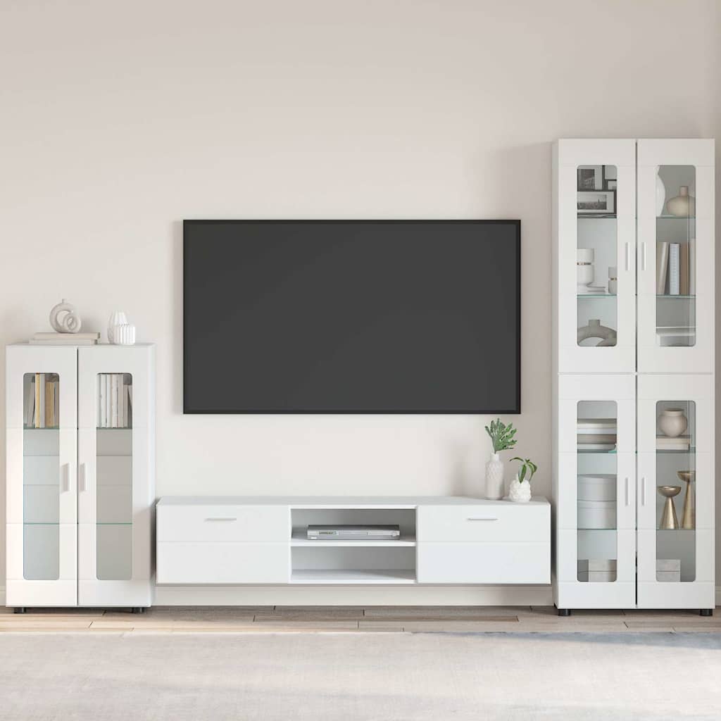 Weißes Sideboard FLORIN mit Tür