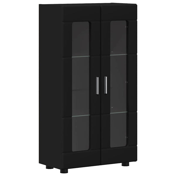vidaXL Bahut FLORIN Noir 55,5 x 29 x 100 cm Bois d'ingénierie