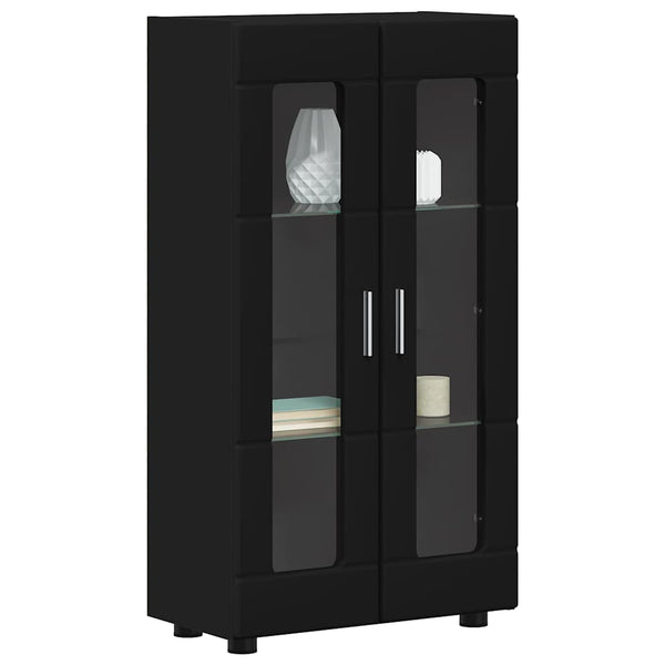 vidaXL Bahut FLORIN Noir 55,5 x 29 x 100 cm Bois d'ingénierie