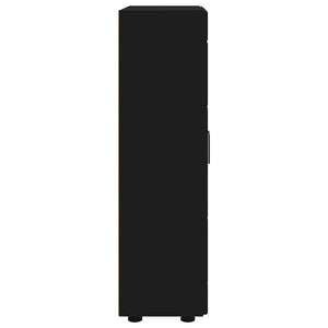 vidaXL Bahut FLORIN Noir 55,5 x 29 x 100 cm Bois d'ingénierie