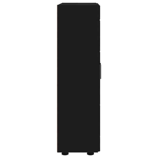 vidaXL Bahut FLORIN Noir 55,5 x 29 x 100 cm Bois d'ingénierie