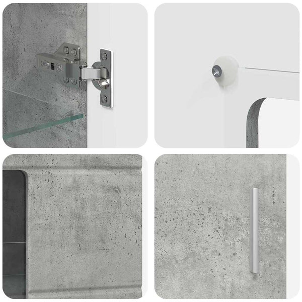 Sideboard FLORIN Beton Grau 100 cm